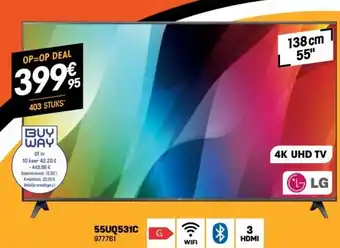 Electro Depot LG 4K UHD TV 55" 55UQ531C aanbieding