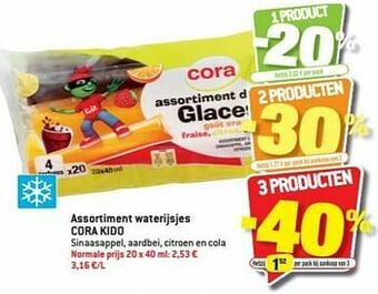 Assortiment waterijsjes cora kido