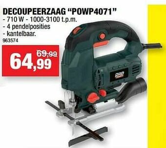 Hubo Powerplus decoupeerzaag “powp4071 aanbieding