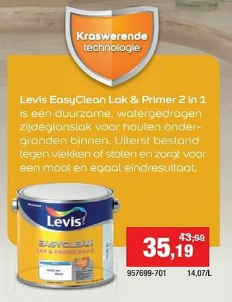 Hubo Levis easyclean lak + primer 2 in 1 aanbieding