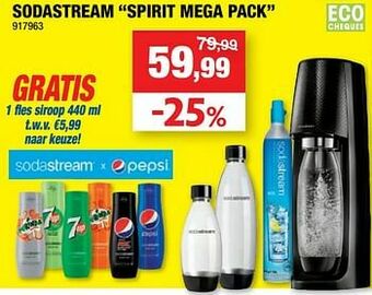 Hubo Sodastream spirit mega pack aanbieding
