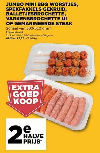 Jumbo Jumbo mini bbq worstjes aanbieding