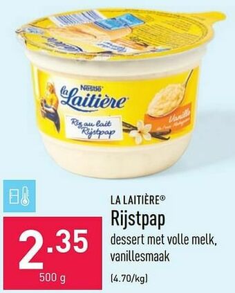 ALDI La laitière rijstpap aanbieding