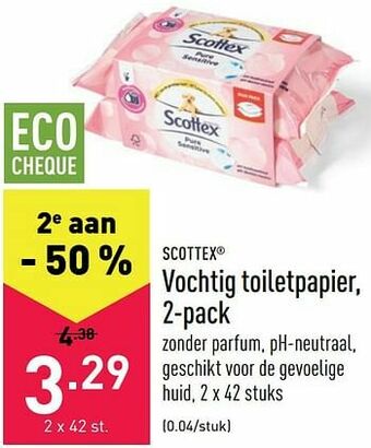 ALDI Vochtig toiletpapier aanbieding