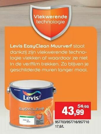 Hubo Levis easyclean muurverf aanbieding