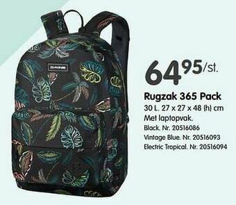 Fun Rugzak 365 pack black aanbieding