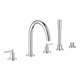 X2O Grohe Atrio 5-gats badrandkraan met douchekop glanzend chroom aanbieding