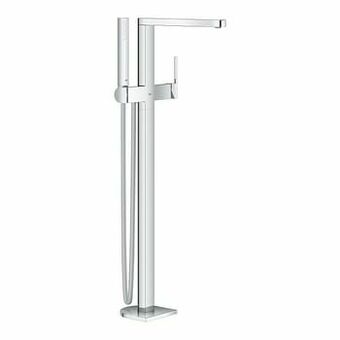 X2O Grohe Plus vrijstaande badmengkraan met douchekop glanzend chroom aanbieding