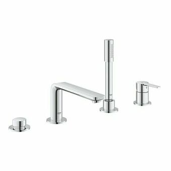 X2O Grohe Lineare 4-gats badrandkraan met douchekop glanzend chroom aanbieding