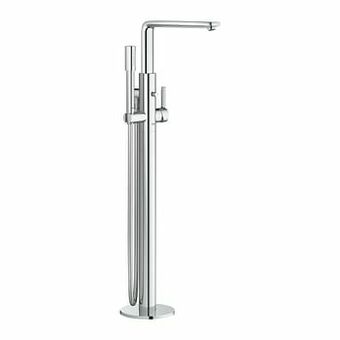 X2O Grohe Lineare vrijstaande badmengkraan met douchekop glanzend chroom aanbieding