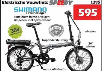 Elektrische vouwfiets speedy