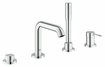 X2O Grohe Essence 4-gats badrandkraan met douchekop glanzend chroom aanbieding
