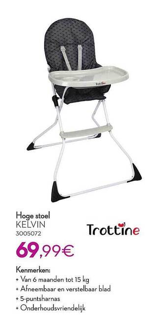 Cora Trottine hoge stoel aanbieding