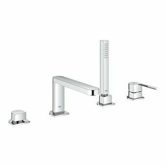 X2O Grohe Plus 4-gats badrandkraan met douchekop glanzend chroom aanbieding