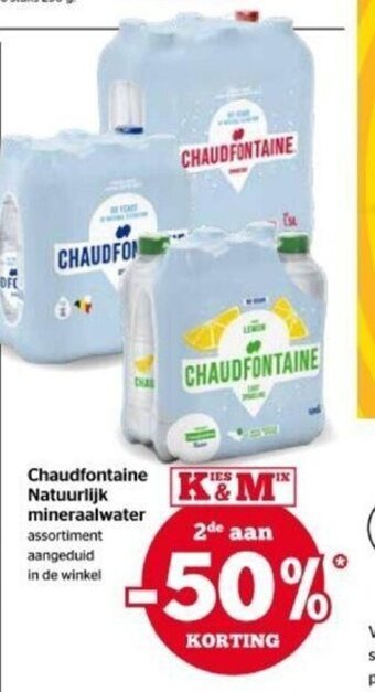 Spar Chaudfontaine Natuurlijk Mineraalwater aanbieding