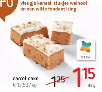 Spar Colruyt Carrot Cake 85g aanbieding