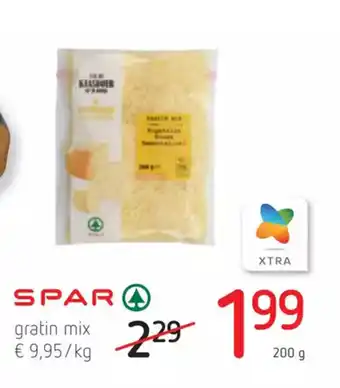 Spar Colruyt Spar Gratin mix 200g aanbieding