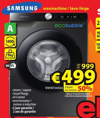 ElectroStock Samsung Wasmachine / Lave-linge aanbieding