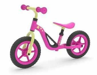 ToyChamp Charlie loopfiets 10" roze met EVA wielen aanbieding