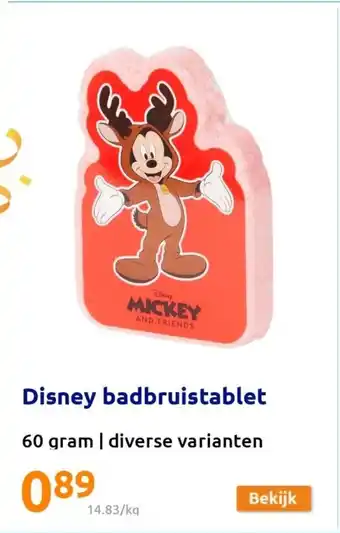 Action Disney Badbruistablet 60gram aanbieding