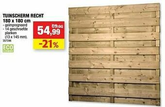 Hubo Tuinscherm recht aanbieding