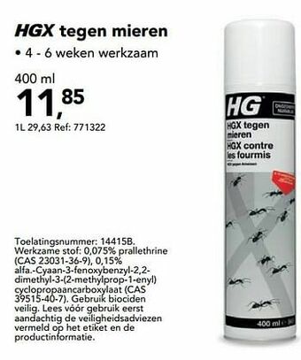 Hubo Hgx tegen mieren aanbieding
