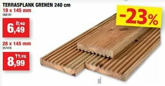 Hubo Terrasplank grenen aanbieding
