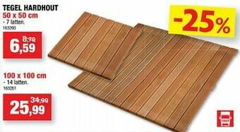 Hubo Tegel hardhout aanbieding