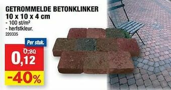 Hubo Getrommelde betonklinker aanbieding