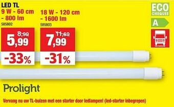 Hubo Led tl aanbieding