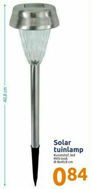 Action Solar tuinlamp aanbieding