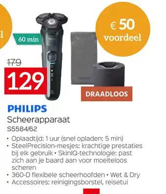 Selexion Philips Scheerapparaat S5584/62 aanbieding