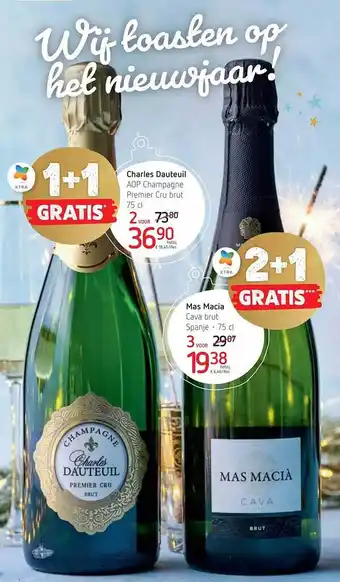 Charles dauteuil aop champagne, mas macia cava brut