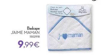 Cora Badcape j'aime maman aanbieding