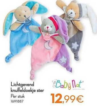 Cora Lichtgevend knuffeldoekje ster aanbieding
