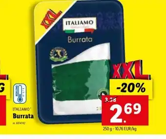 Lidl Italiamo Burrata 250 g aanbieding