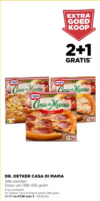 Jumbo Dr. Oetker casa di mama 390-435 gram. 2+1 gratis aanbieding