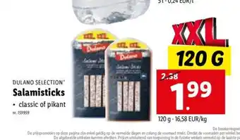 Dulano selection Salamisticks 120 g