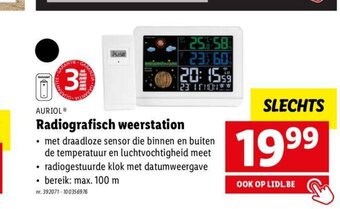 Lidl Auriol Radiografisch weerstation aanbieding
