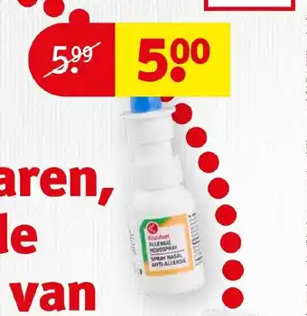 Kruidvat Kruidvat allergie neusspray aanbieding