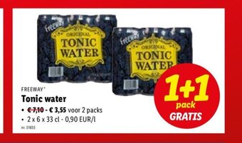 Lidl Freeway Tonic water aanbieding
