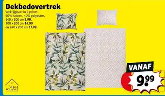 Kruidvat Dekbedovertrek verkrijgbaar in 2 prints aanbieding