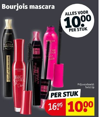 Kruidvat Bourjois mascara per stuk aanbieding