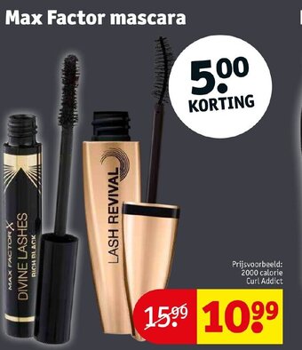 Kruidvat Max factor mascara aanbieding