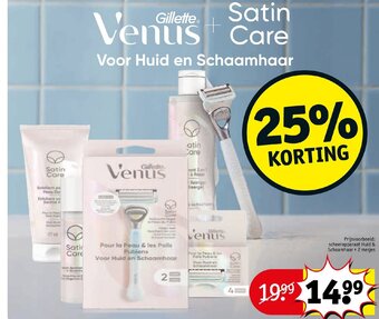 Kruidvat Gillette venus + satin care aanbieding