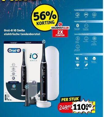 Kruidvat Oral-B i0 smile elektrische tandenborstel aanbieding