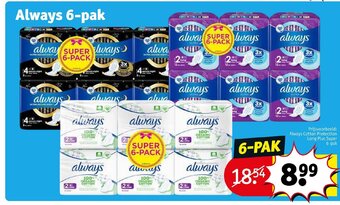 Kruidvat Always 6-pak aanbieding