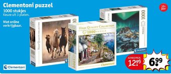 Kruidvat Clementoni Puzzel 1000 Stukjes aanbieding