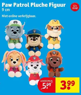 Kruidvat Paw Patrol Pluche Figuur 9cm aanbieding