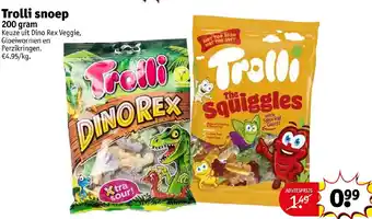 Kruidvat Trolli Snoep 200gram aanbieding